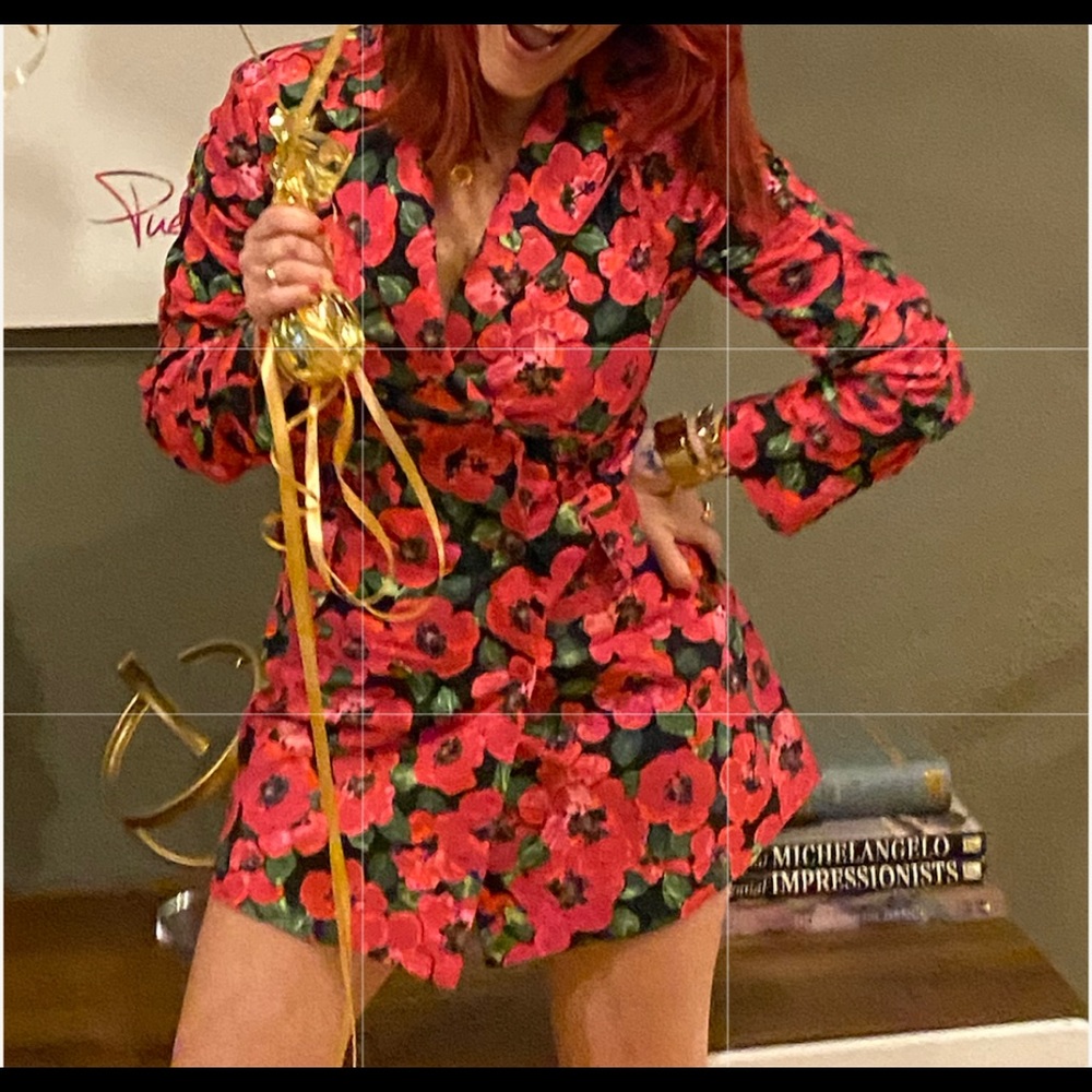Blazer Dress (floral print) from SHEIN